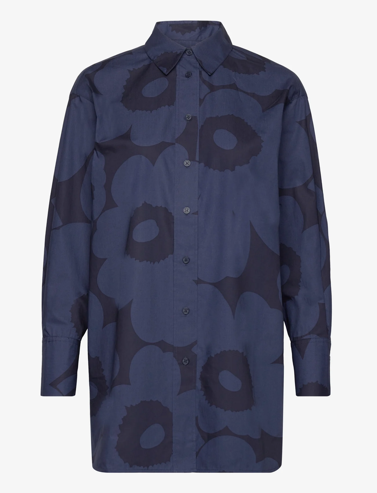 Marimekko - NILA UNIKKO - marškiniai ilgomis rankovėmis - blue, dark blue - 0