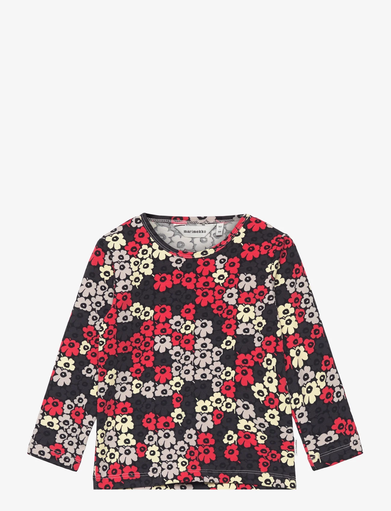 Marimekko - OULI PIKKUINEN UNIKKO II - t-krekli ar garām piedurknēm - black, red, yellow - 0