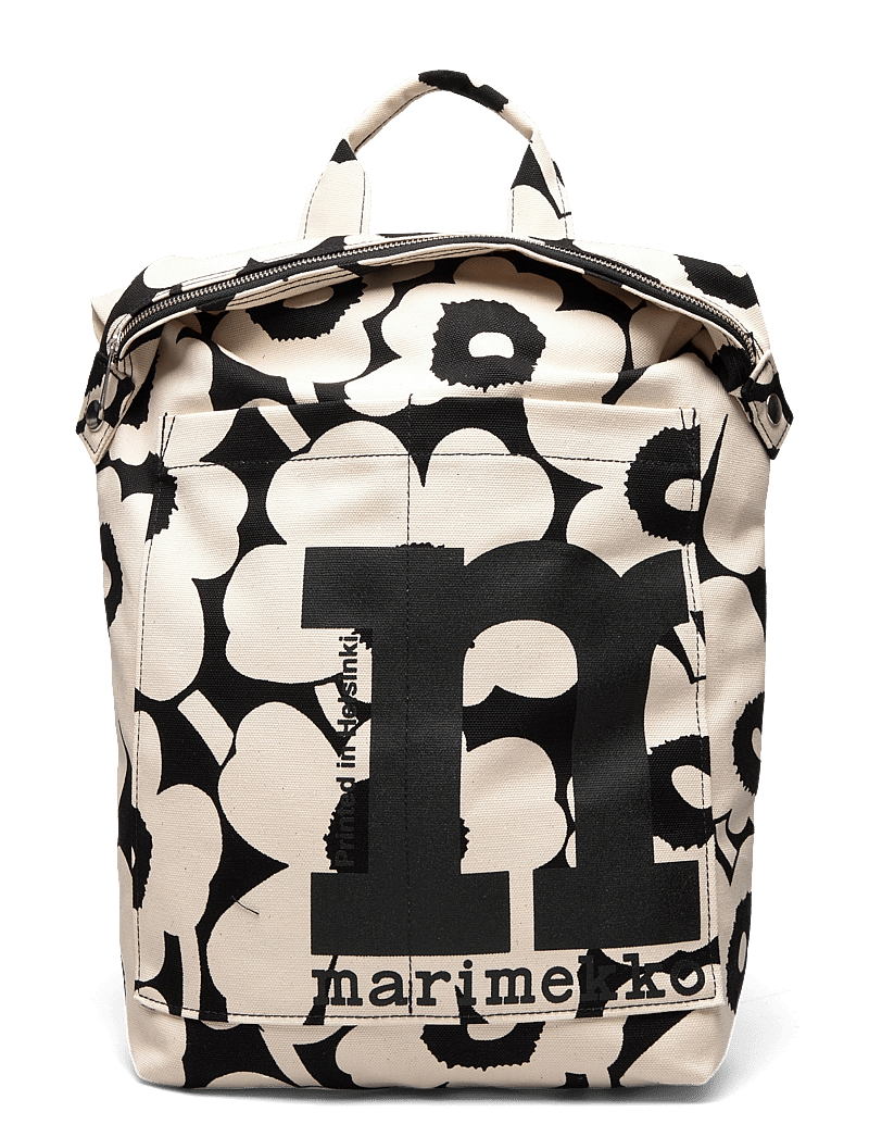 Marimekko - MONO BACKPACK UNIKKO - cotton, black - 0