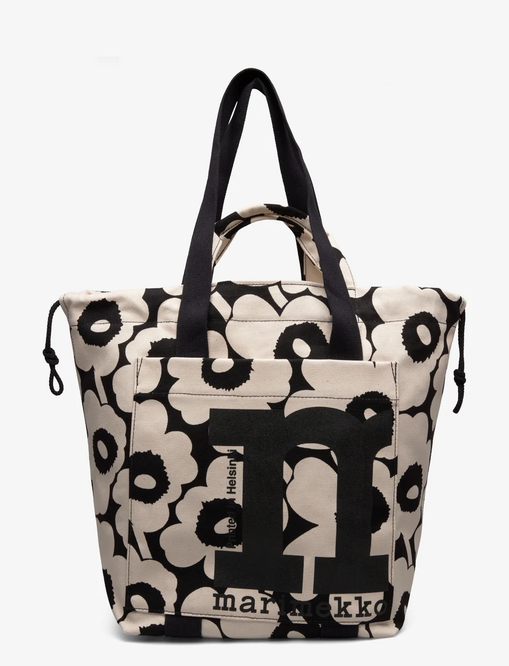 Marimekko - MONO CITY TOTE UNIKKO - totes - cotton, black - 0