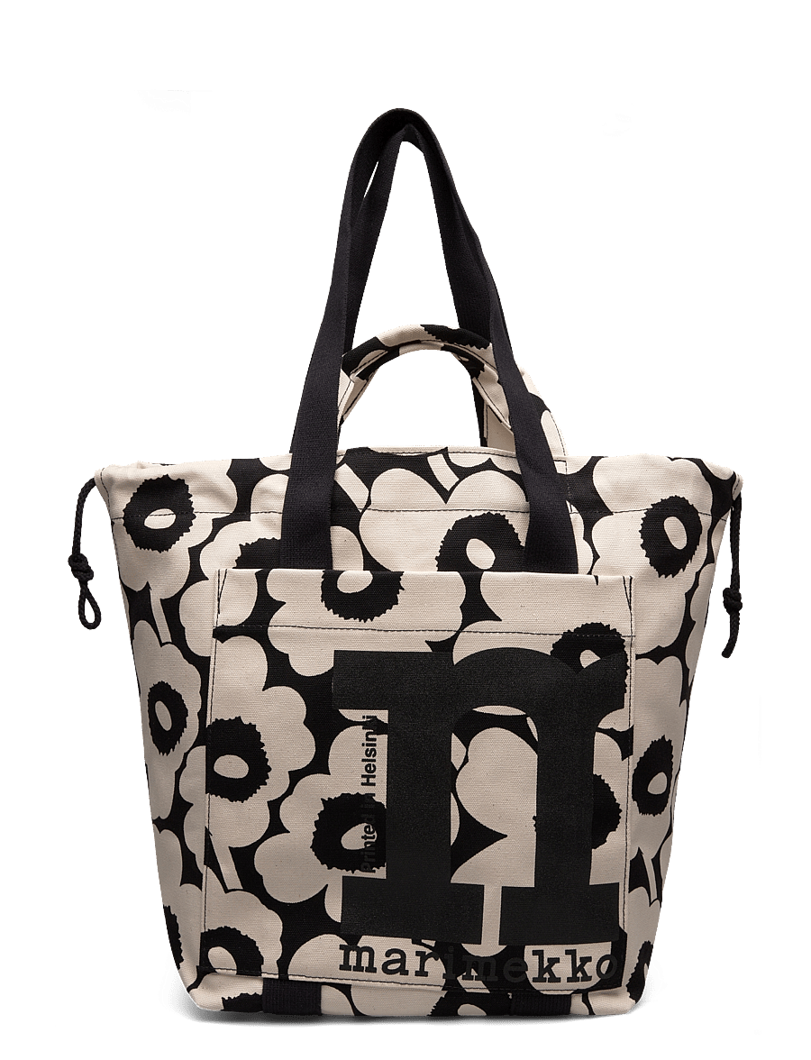 Marimekko - MONO CITY TOTE UNIKKO - tote bags - cotton, black - 0