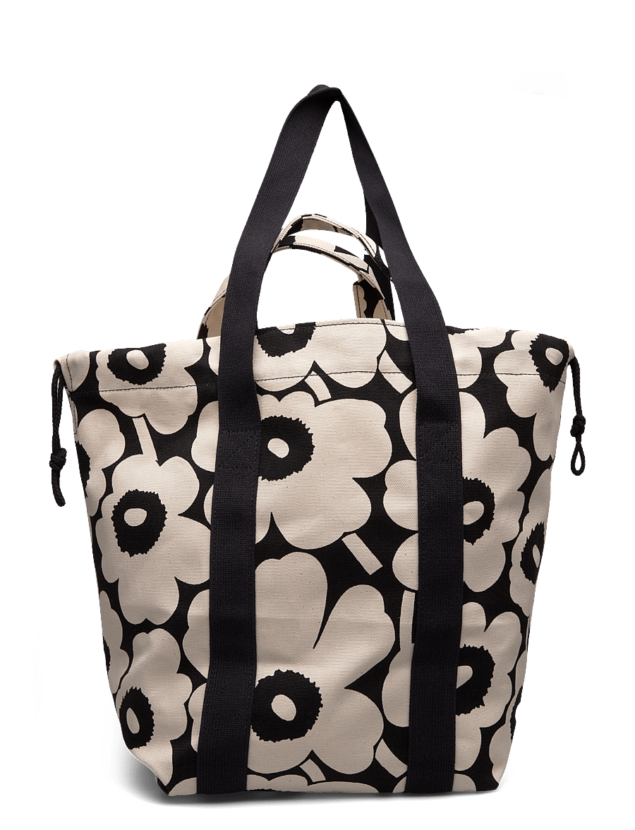 Marimekko - MONO CITY TOTE UNIKKO - tote bags - cotton, black - 1