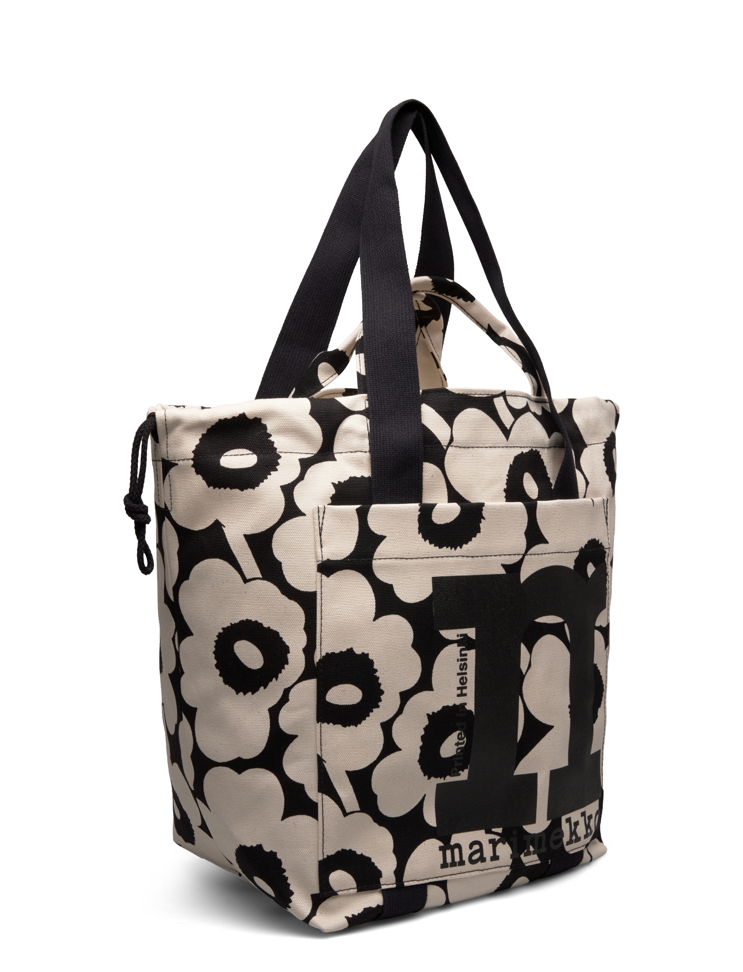 Marimekko - MONO CITY TOTE UNIKKO - tote bags - cotton, black - 2