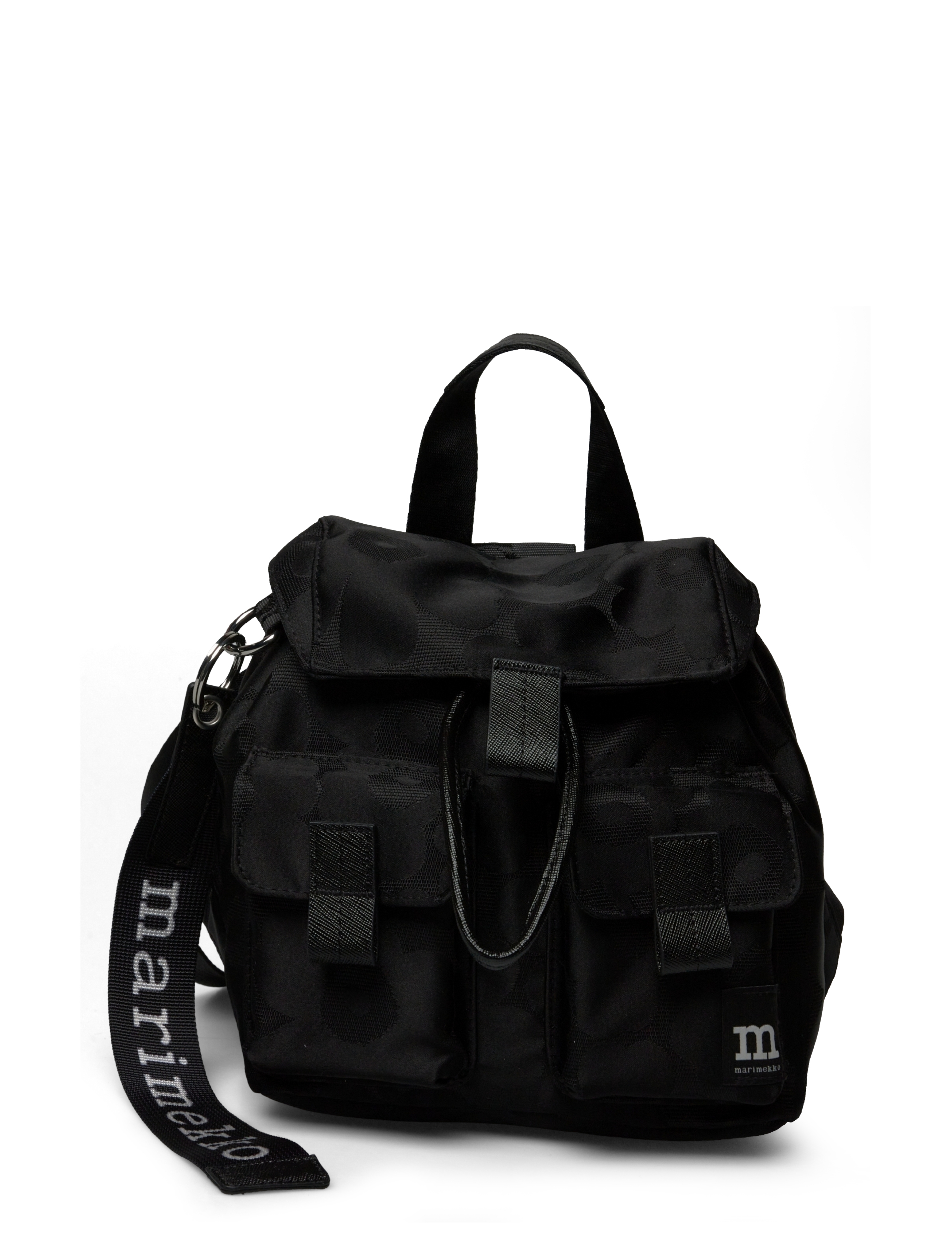 Marimekko Everything Backpack S Unikko, Kvinder, Mini Rygsæk, Sort, Str: ONE SIZE