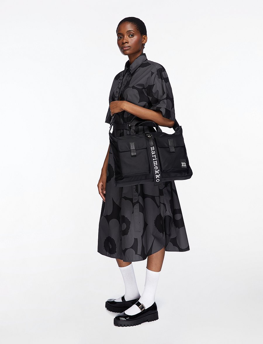Marimekko - EVERYTHING MESSENGER SOLID - muotitrendit - black - 3