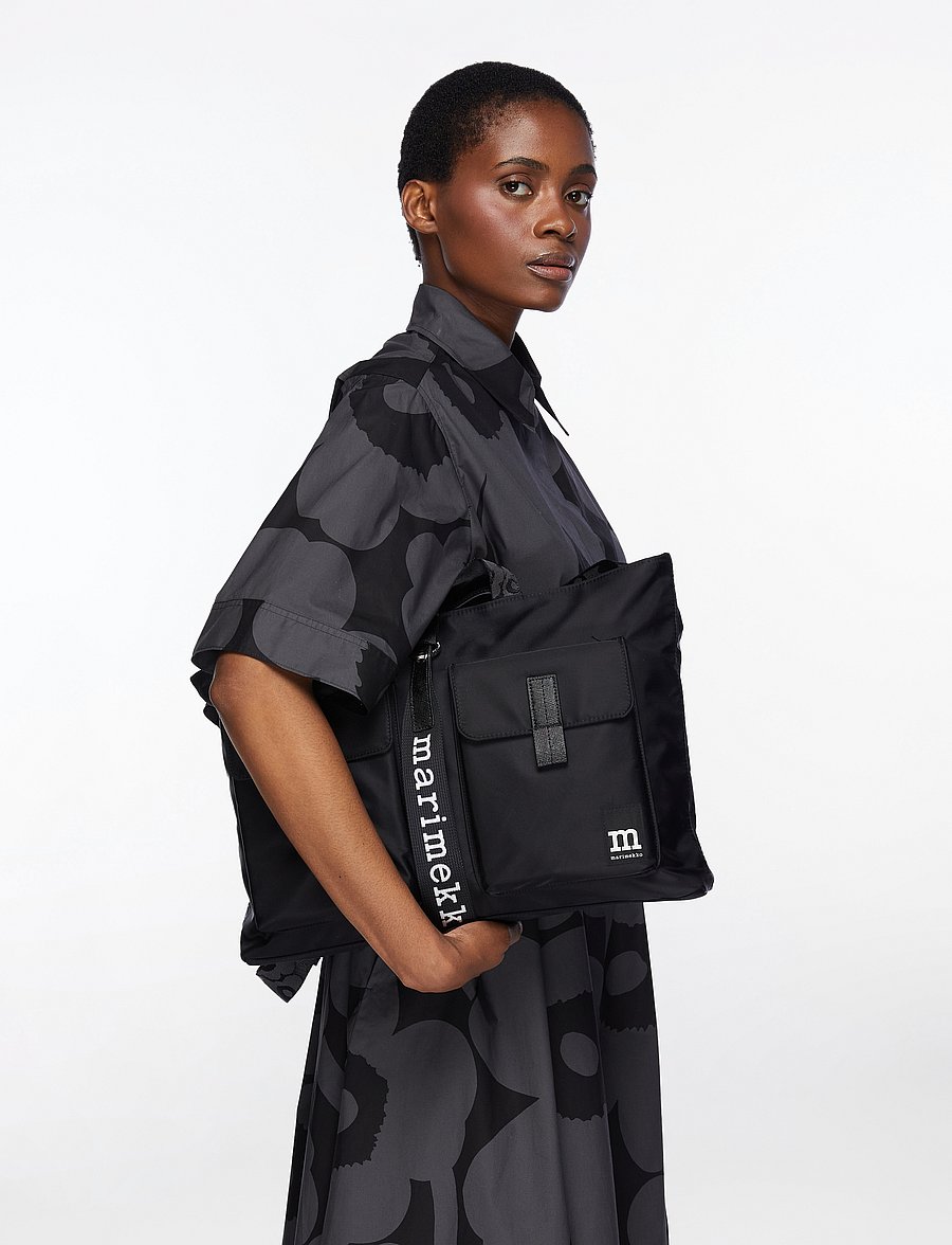 Marimekko - EVERYTHING MESSENGER SOLID - muotitrendit - black - 0