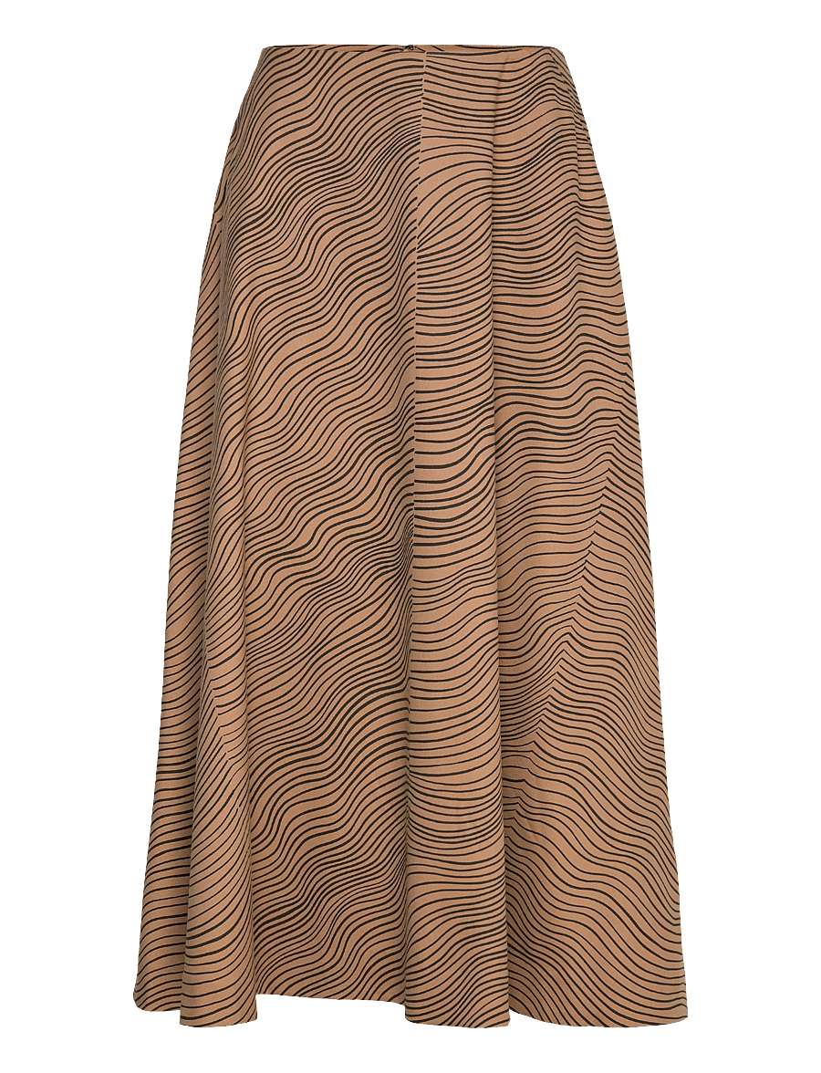 Marimekko - TASISMI NÄKKI - maxi röcke - black, brown - 1