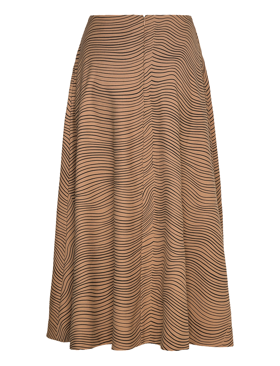 Marimekko - TASISMI NÄKKI - maxi röcke - black, brown - 2