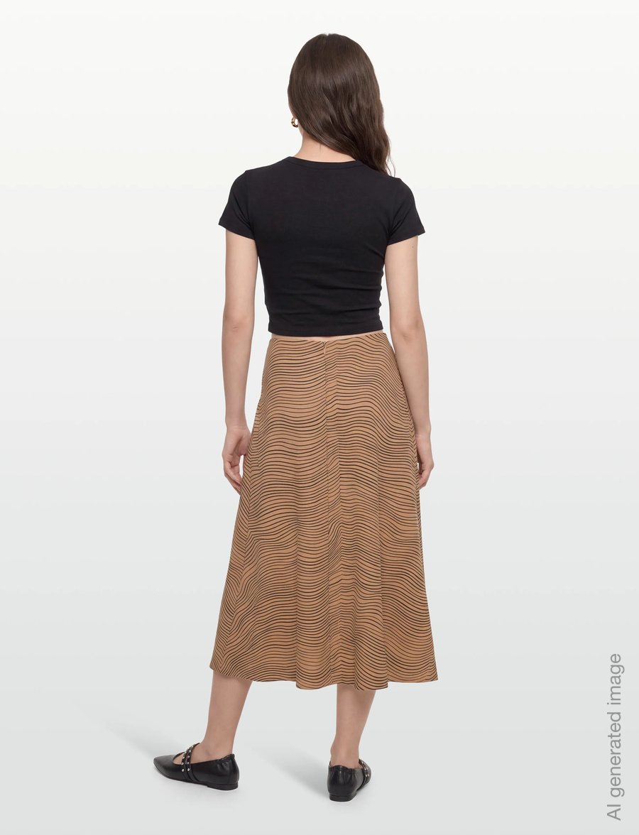 Marimekko - TASISMI NÄKKI - maxi röcke - black, brown - 4