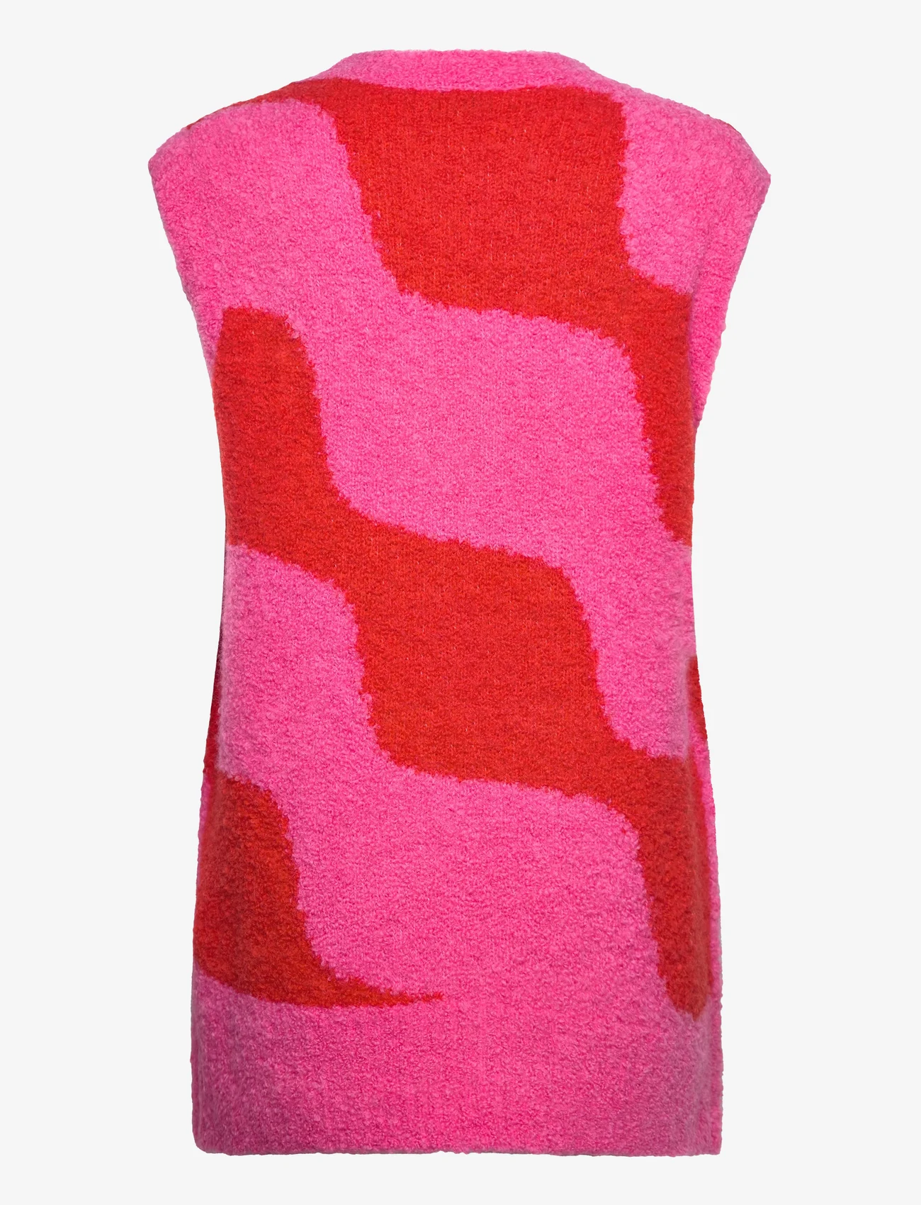 Marimekko - ELEMENTTI TAIFUUNI - knitted vests - red, pink - 1