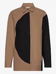 Marimekko - PIKSELI PILARI - långärmade skjortor - brown, brown, black - 0