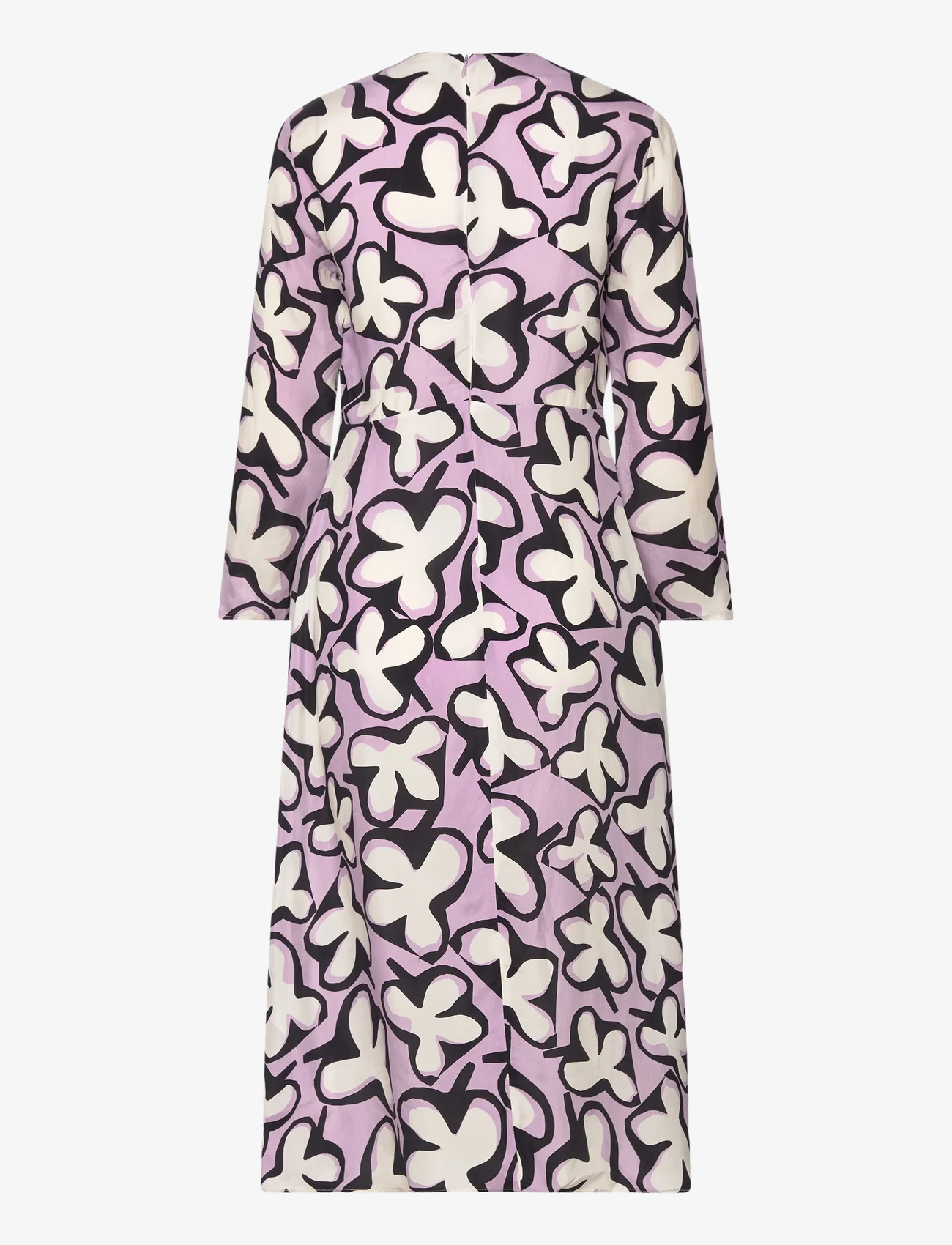 Marimekko - SALONKI PATIKKA - skjortklänningar - off-white, lilac, black - 1