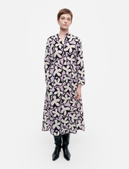 Marimekko - SALONKI PATIKKA - skjortklänningar - off-white, lilac, black - 2
