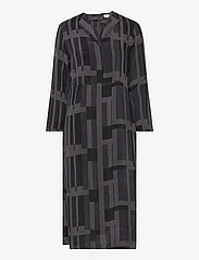 Marimekko - SALONKI ATTIKA - skjortklänningar - black, dark grey - 0