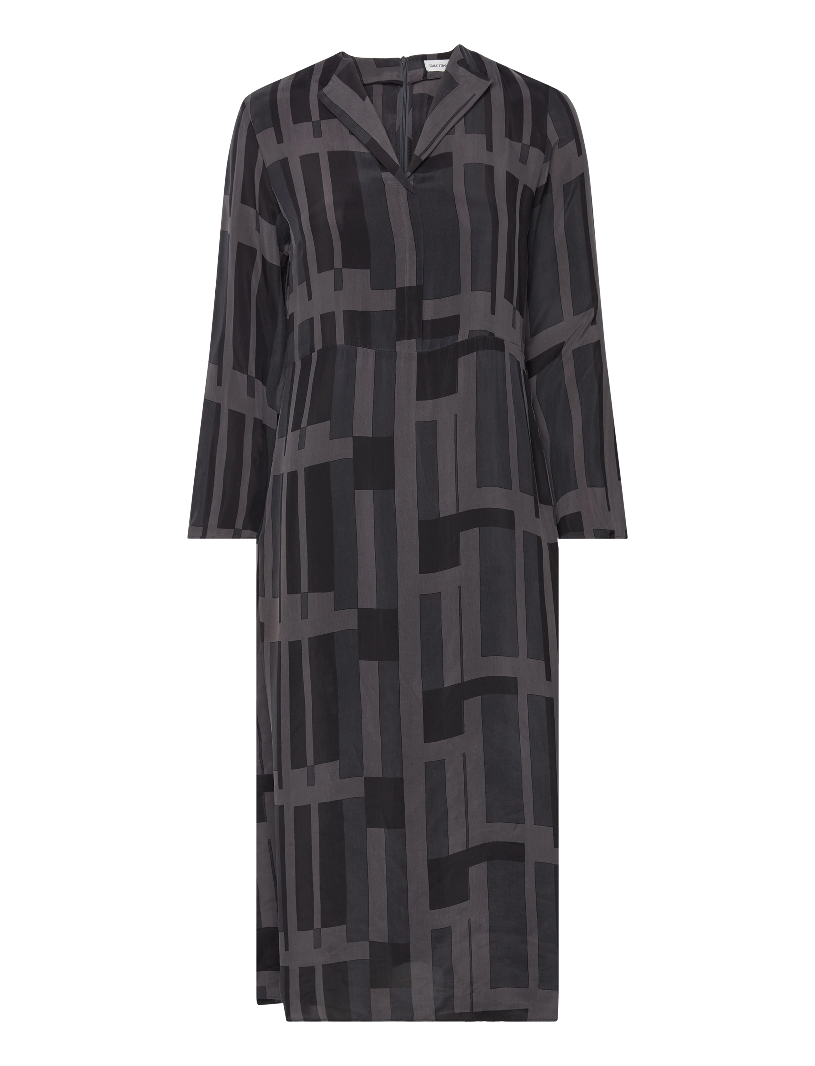 Marimekko - SALONKI ATTIKA - shirt dresses - black, dark grey - 1