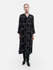 Marimekko - SALONKI ATTIKA - shirt dresses - black, dark grey - 2