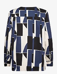 Marimekko - FREIMI SERMI - long-sleeved blouses - off-white, blue, black - 1
