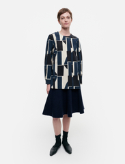 Marimekko - FREIMI SERMI - blouses met lange mouwen - off-white, blue, black - 2