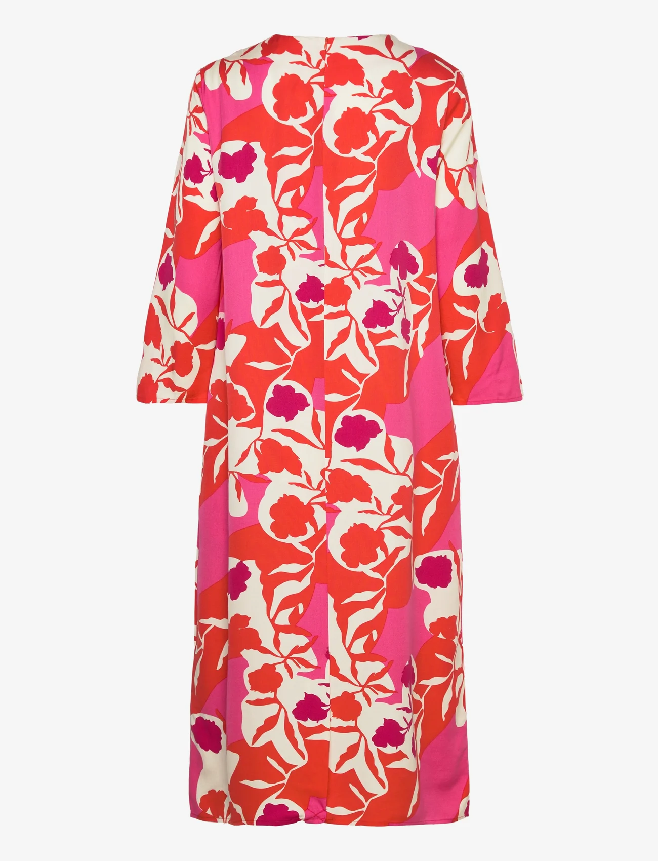 Marimekko - HIMMELI SERENAADI - summer dresses - off-white, pink, red - 1
