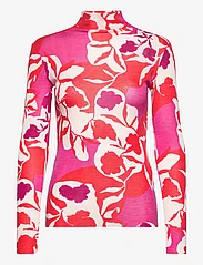 Marimekko - VEDUTA SERENAADI - topi ar garām piedurknēm - off-white, pink, red - 0
