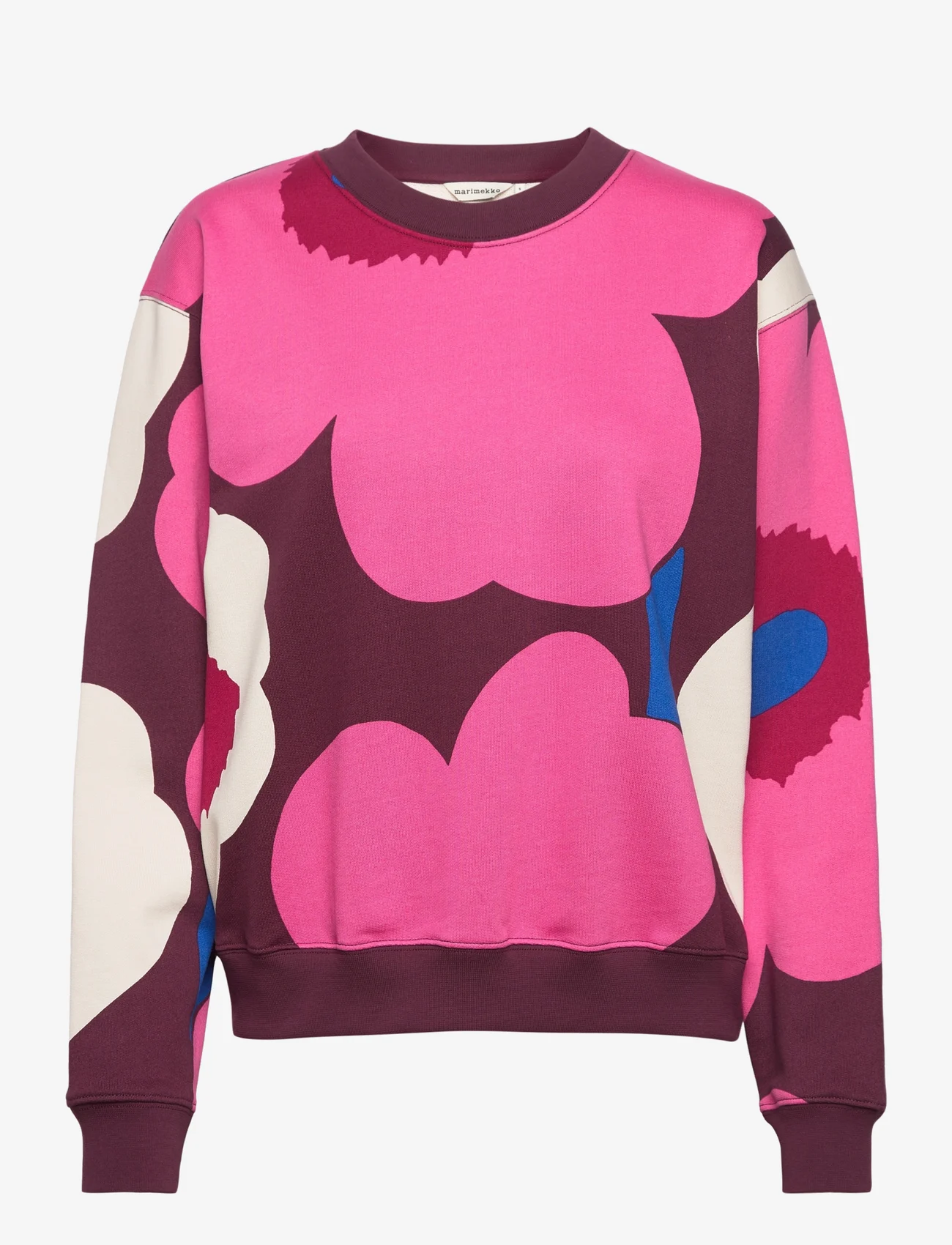 Marimekko - LEIOT UNIKKO - sweatshirts & hættetrøjer - burgundy, pink, off-white - 0