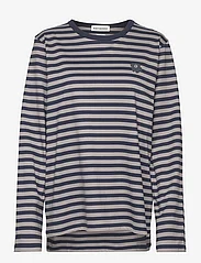 Marimekko - TASARAITA MEN´S LONGSLEEVE - t-shirts met lange mouwen - dark navy, grey - 0
