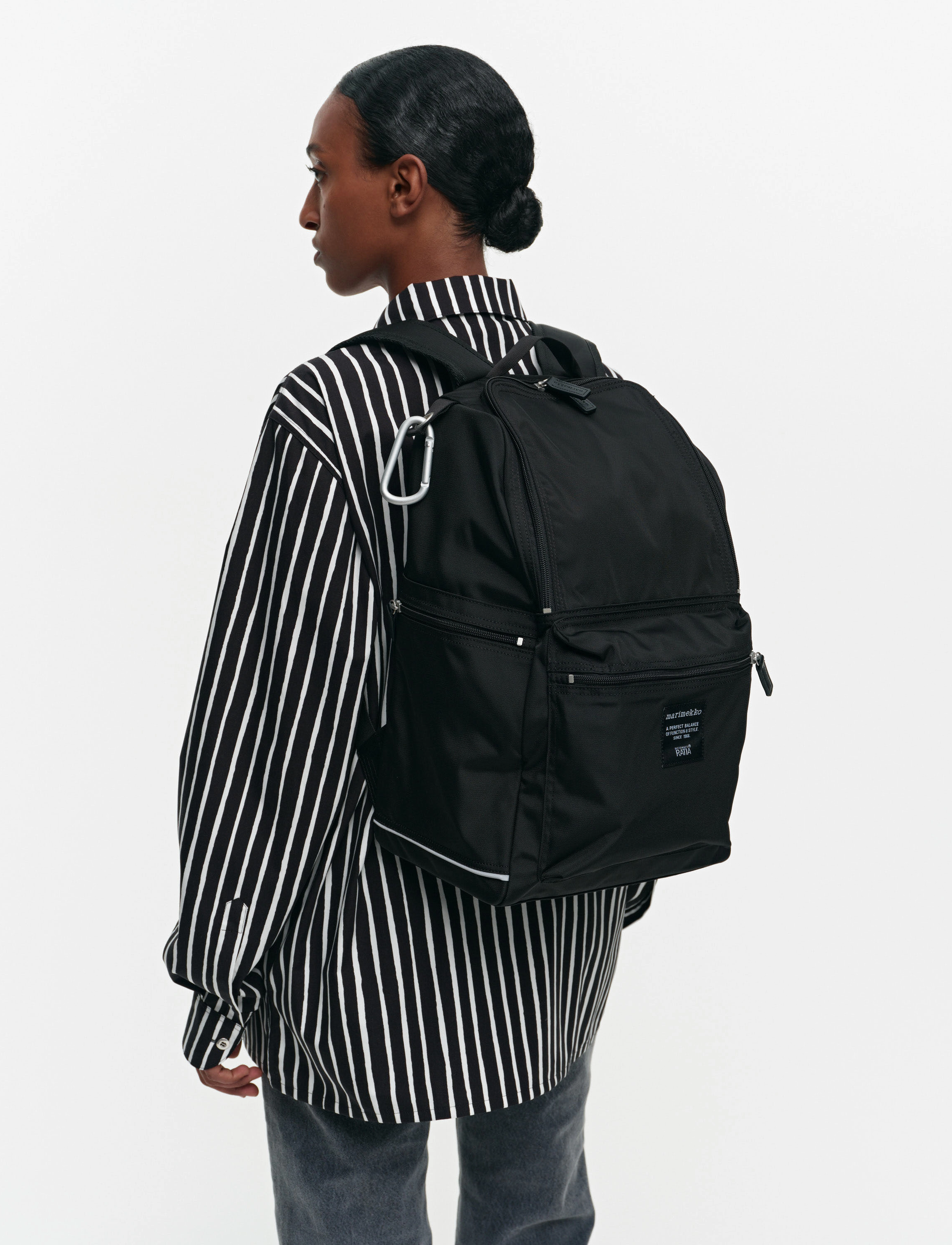 Marimekko Buddy, 28X 40X 18 cm, Bags, Schwarz - Backpacks, Frauen