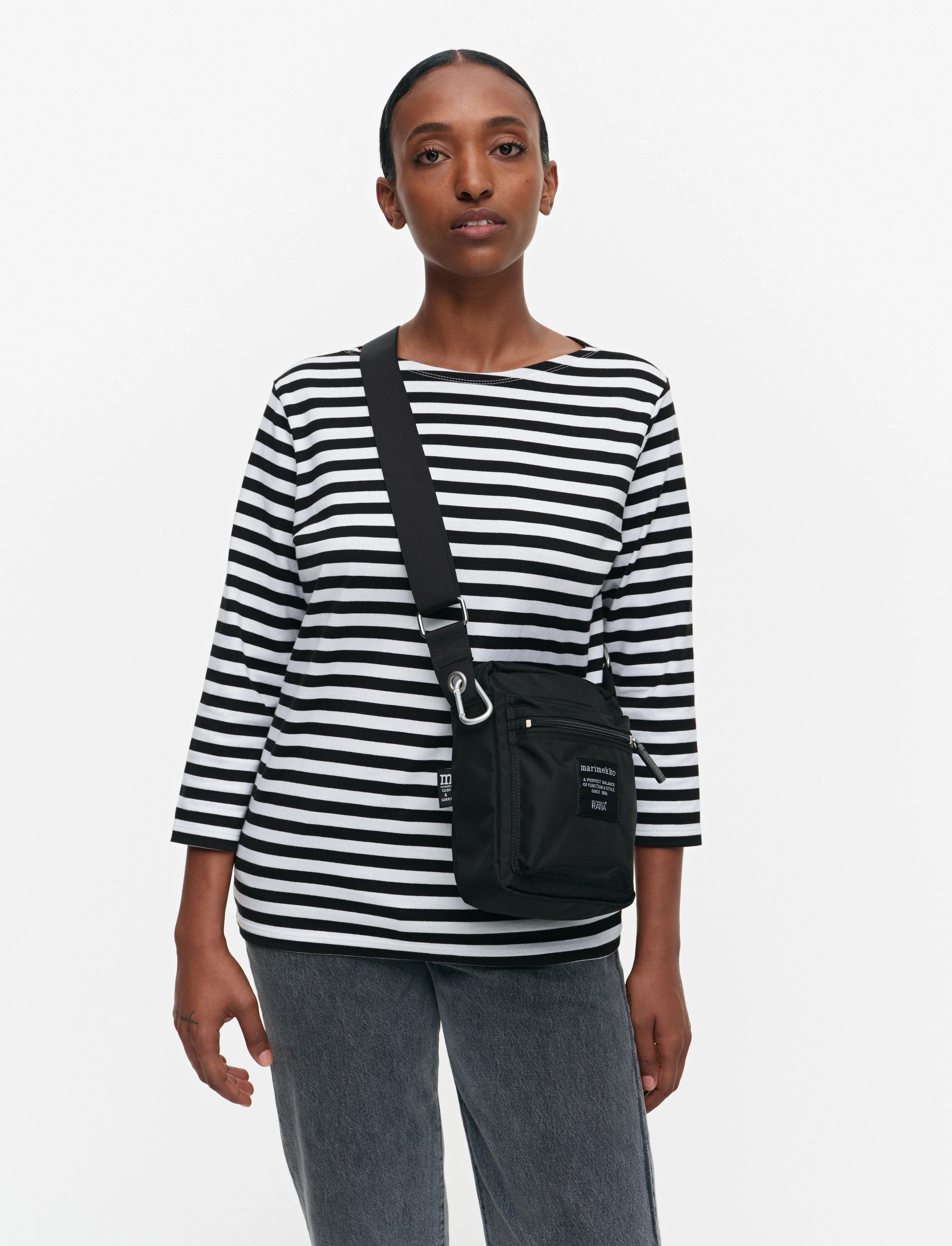 Marimekko Cash & Carry, Kvinder, Crossover Taske, Sort, Str: 16X 21X 6CM