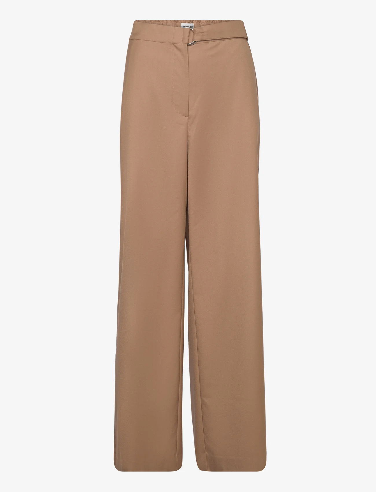 Marimekko - PALMETTI SOLID - tailored trousers - brown - 0