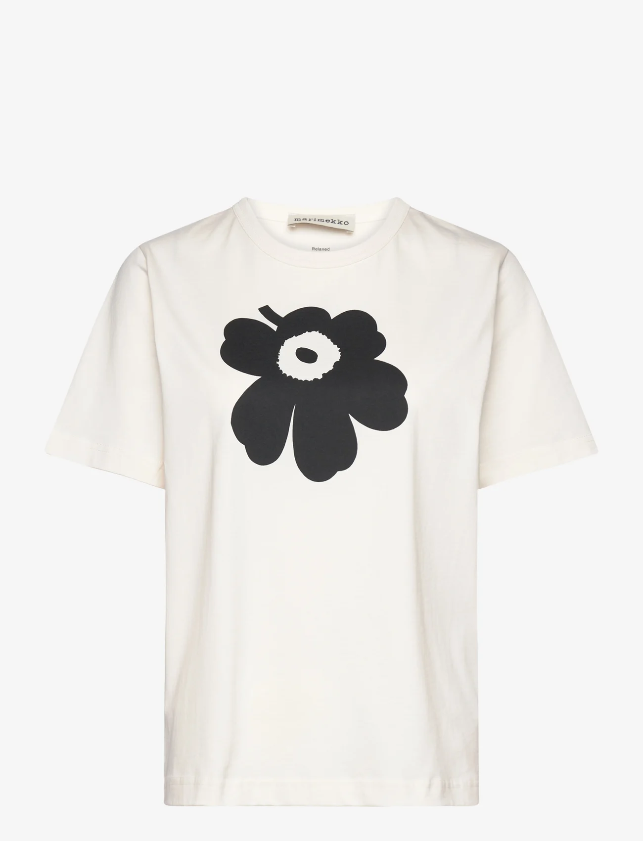 Marimekko - ERNA II UNIKKO PLACEMENT - t-shirts - off-white, black - 0