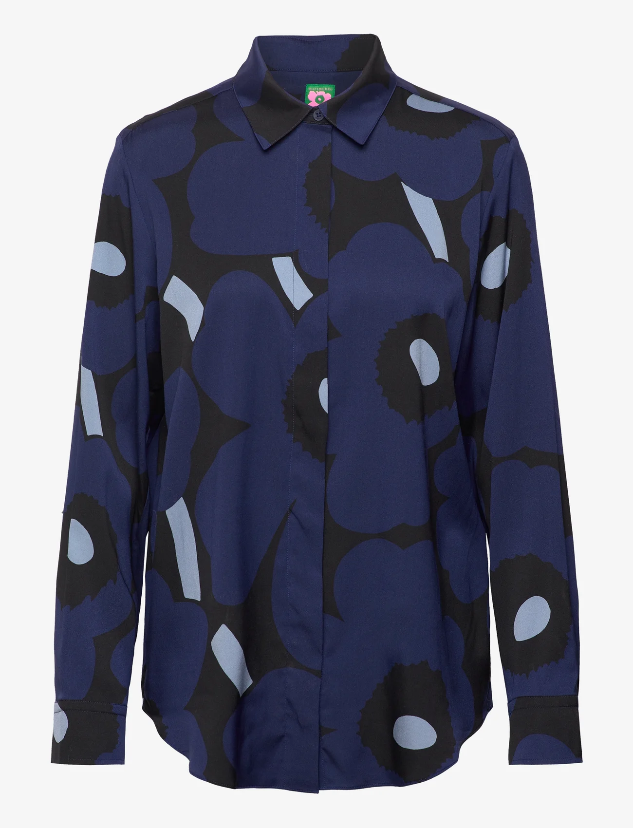 Marimekko - MAIJA UNIKKO - langærmede skjorter - dark navy, black, blue - 0
