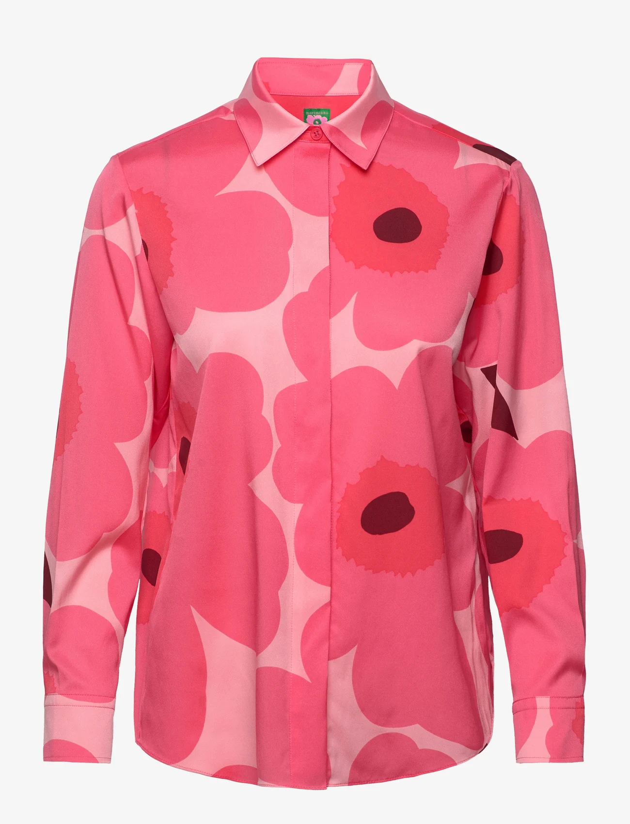 Marimekko - MAIJA UNIKKO - long-sleeved shirts - pink, light pink, coral - 0