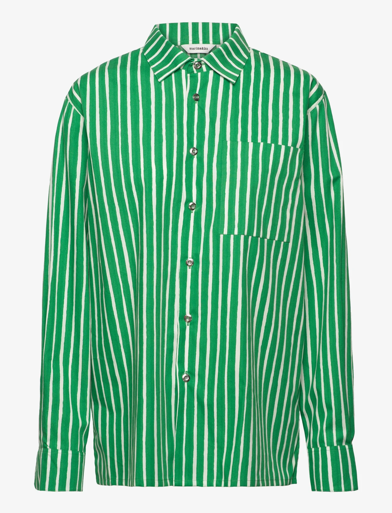 Marimekko - JOKAPOIKA 2017 - langärmlige hemden - green, off-white - 0
