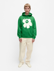 Marimekko - RUNOJA UNIKKO PLACEMENT - džemperiai su gobtuvu - green, off-white - 2