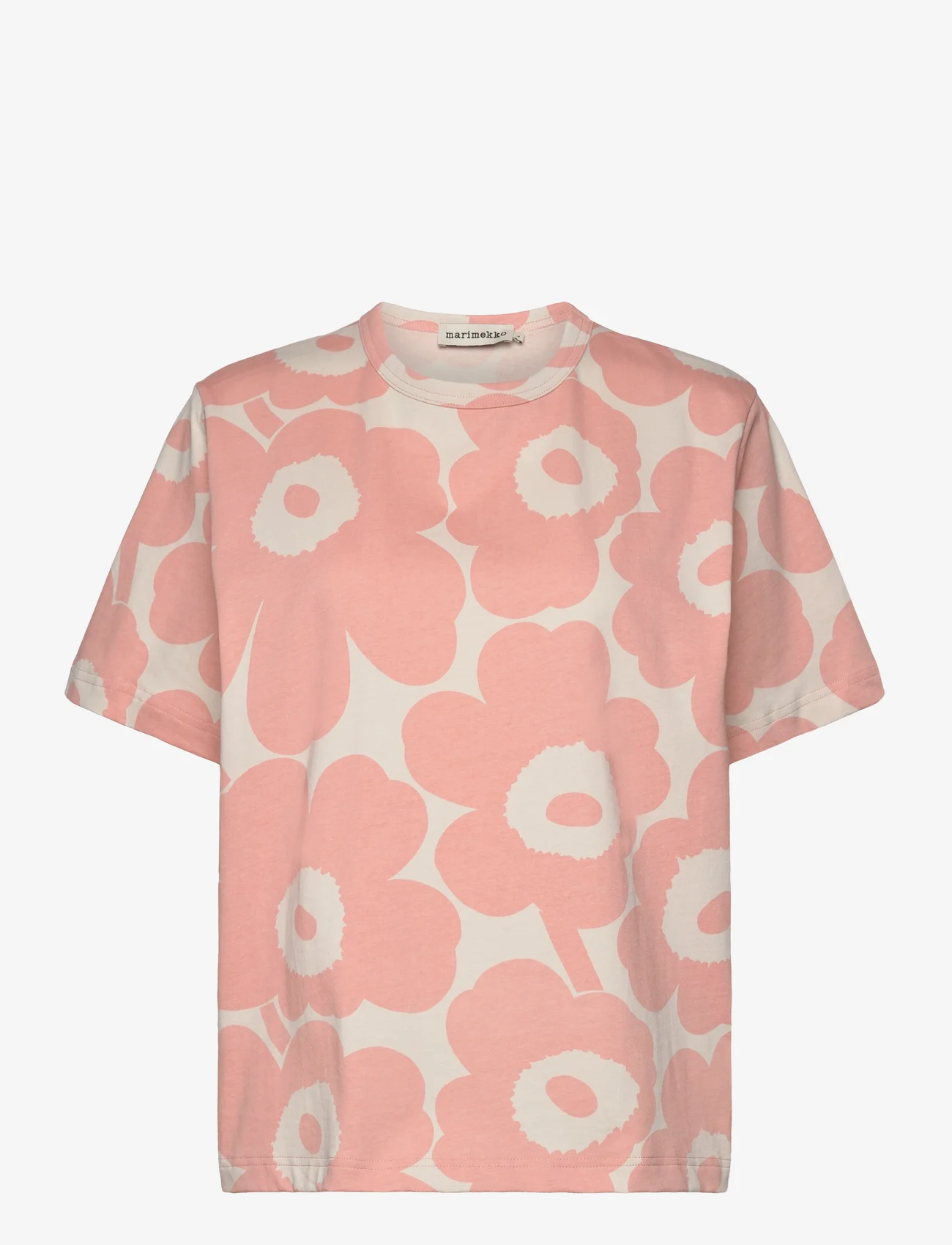 Marimekko - ERNA PIENI UNIKKO 2 - t-shirts - light pink, off-white - 0