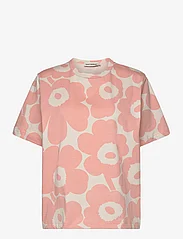 Marimekko - ERNA PIENI UNIKKO 2 - t-shirts - light pink, off-white - 0