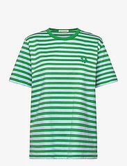 Marimekko - TASARAITA MEN SS - marškinėliai - green, light blue - 0