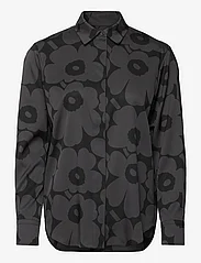 Marimekko - MAIJA UNIKKO - long-sleeved shirts - dark grey, black - 0