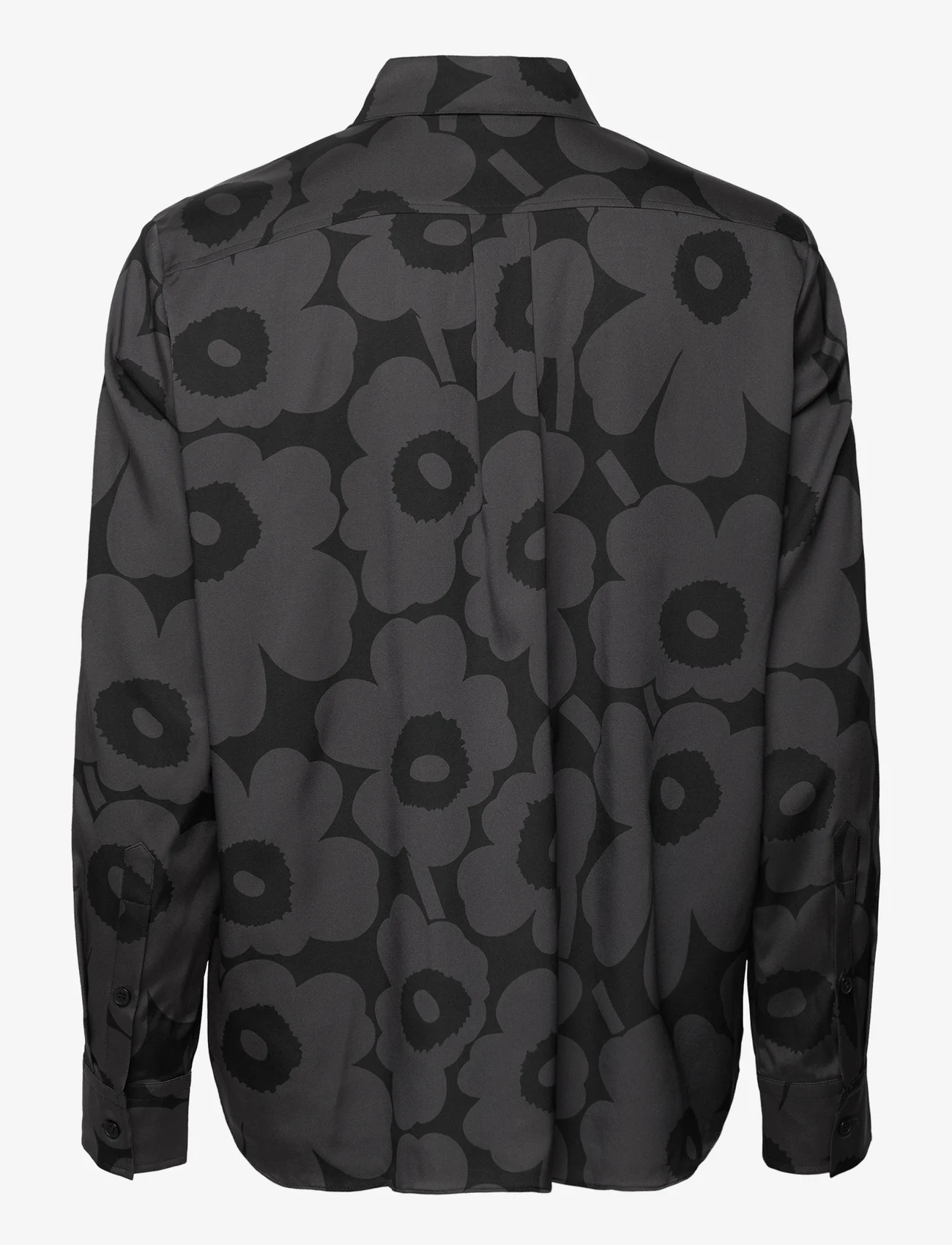Marimekko - MAIJA UNIKKO - long-sleeved shirts - dark grey, black - 1