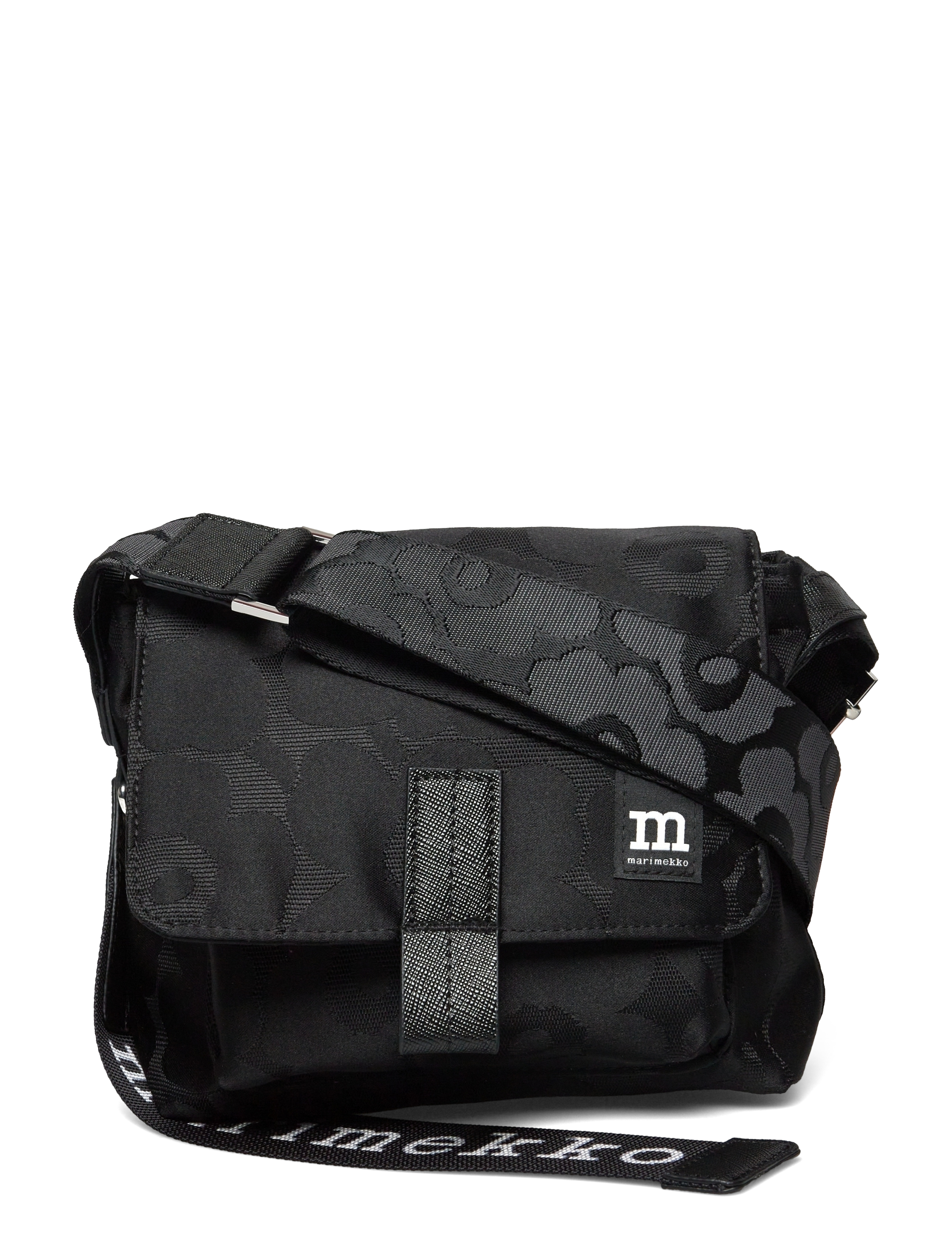 Marimekko MINI MESSENGER UNIKKO - Umhängetaschen - BLACK, BLACK / black