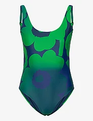 Marimekko - AGNETHA UNIKKO SWIMSUIT - swimsuits - green, blue - 1