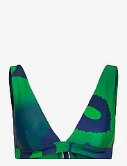 Marimekko - MEARTA UNIKKO BIKINI TOP - dreieck-bikini-oberteile - green, blue - 1