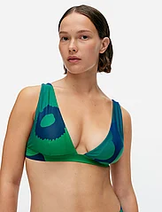 Marimekko - MEARTA UNIKKO BIKINI TOP - dreieck-bikini-oberteile - green, blue - 0