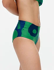 Marimekko - MYRTOS UNIKKO H.WAIST BOTTOM - bikini-slips - green, blue - 0