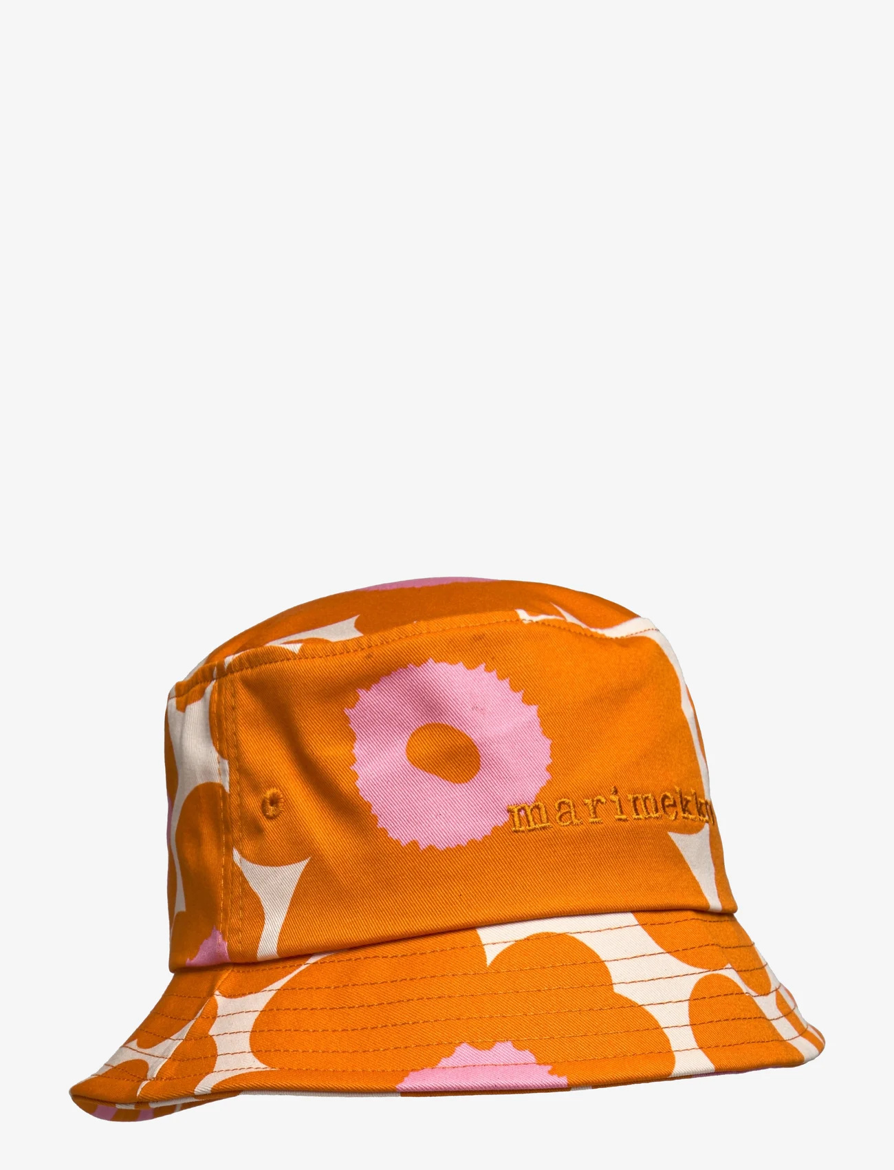 Marimekko - MÄKIKAURA UNIKKO - bucket hats - orange, light pink, cotton - 1