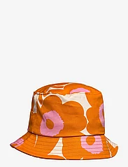 Marimekko - MÄKIKAURA UNIKKO - bucket hats - orange, light pink, cotton - 2
