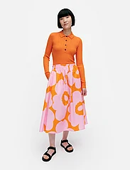Marimekko - GARREL UNIKKO - midi skirts - light pink, orange - 4