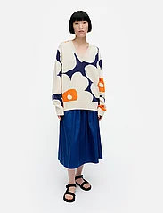 Marimekko - PÄIVÄ UNIKKO - knitwear - off-white, dark navy, orange - 4