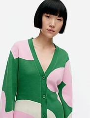 Marimekko - TYRSKE POIMINTO - cardigans - green, light pink, off-white - 0
