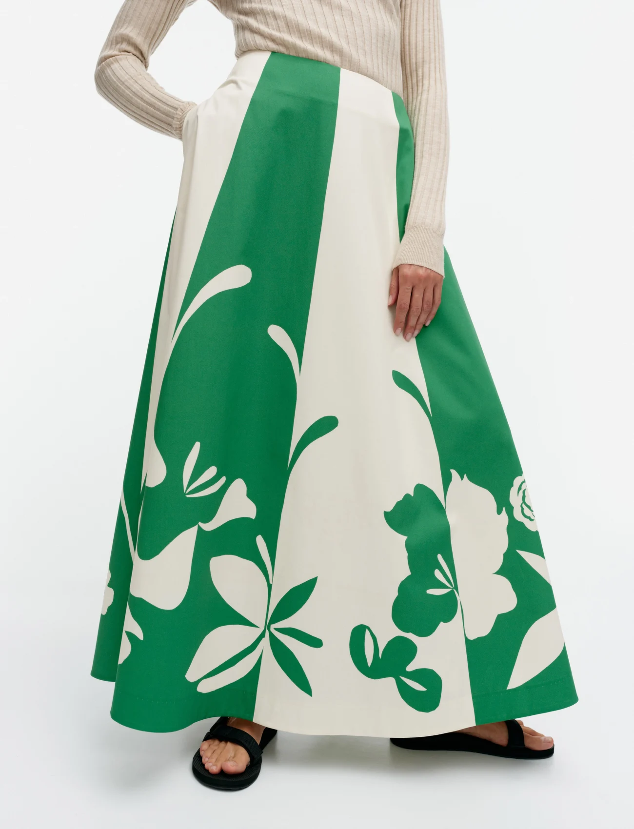 Marimekko - RÖNSY NOKTURNO - skirts - green, off-white - 0